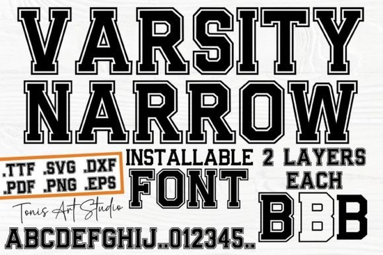 Varsity Narrow Font